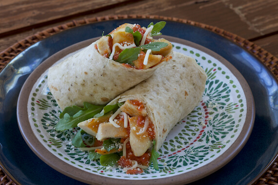 Saucy Italian Chicken Wraps Recipe