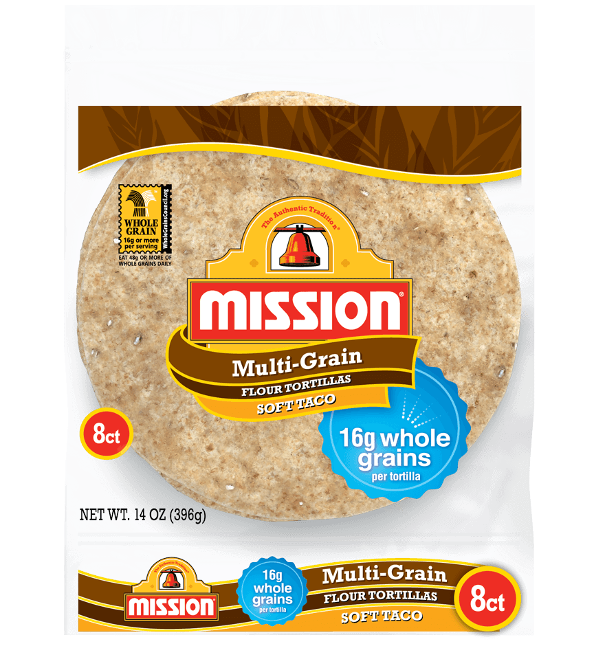 Multigrain Soft Taco Flour Tortillas