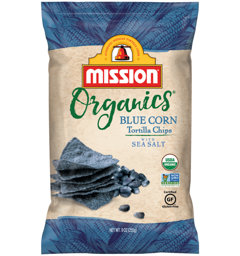 Organic Blue Corn Tortilla Chips Mission Foods