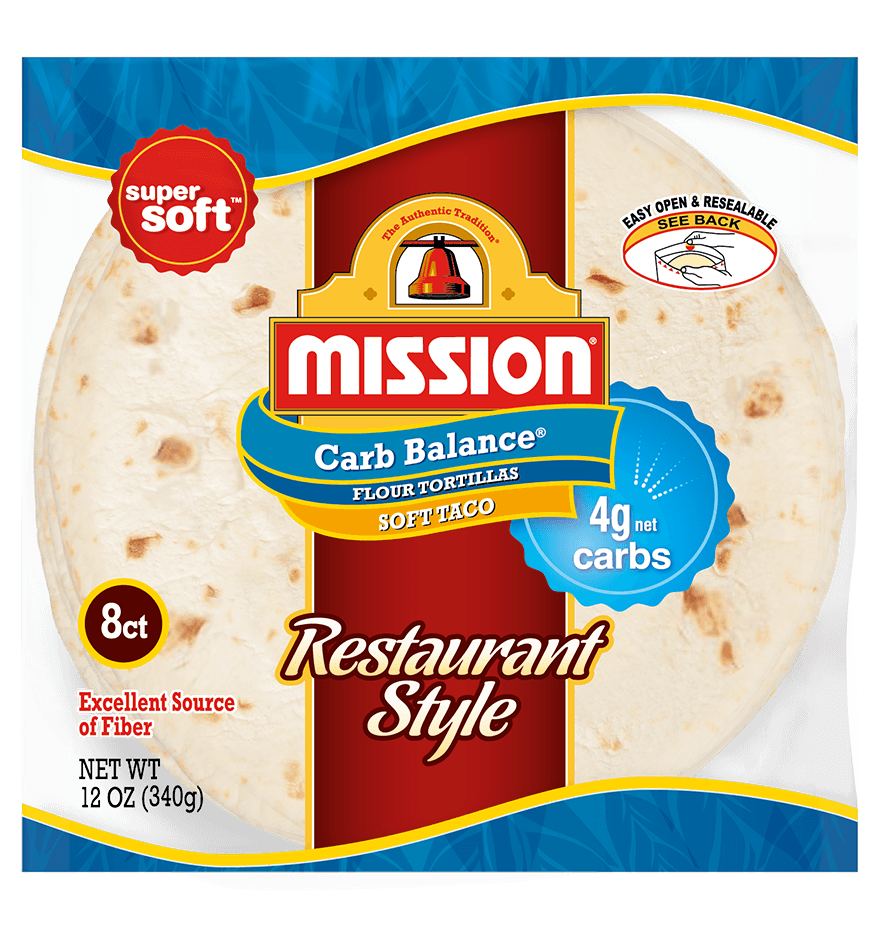 Carb Balance Soft Taco Restaurant Style Tortillas