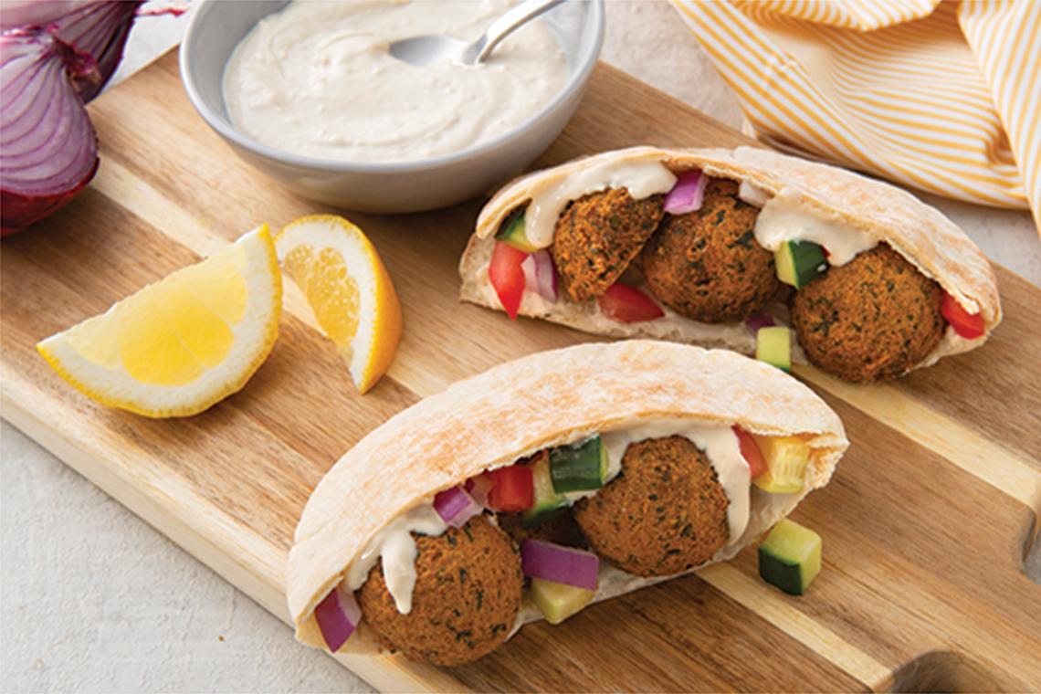 Falafel Pita Pocket with Tahini Sauce - Mission Foods