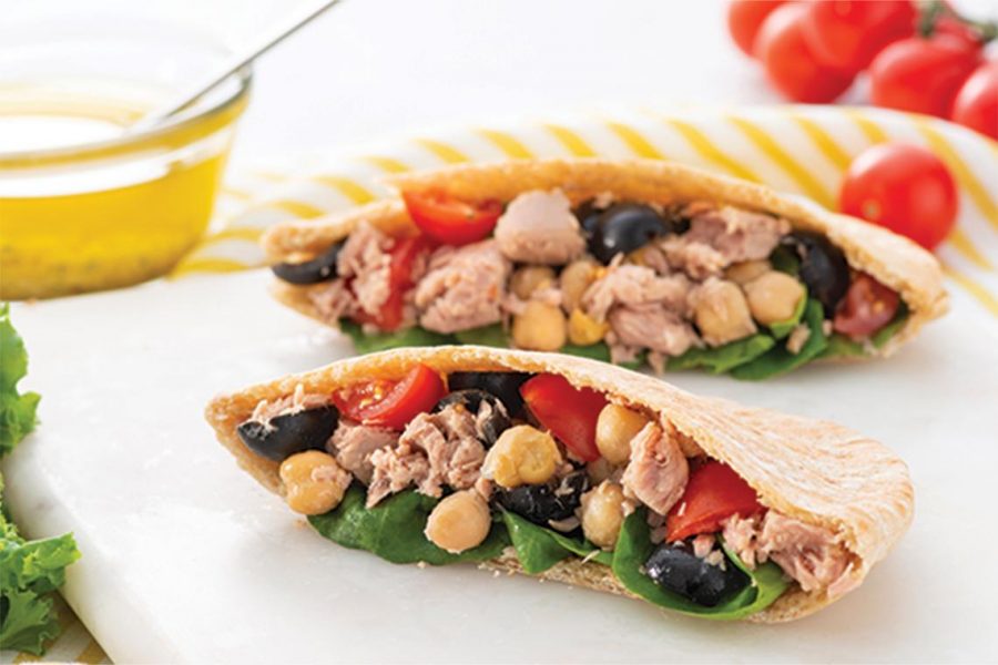 Tuna and Chickpea Salad Pita Pocket Mission Foods