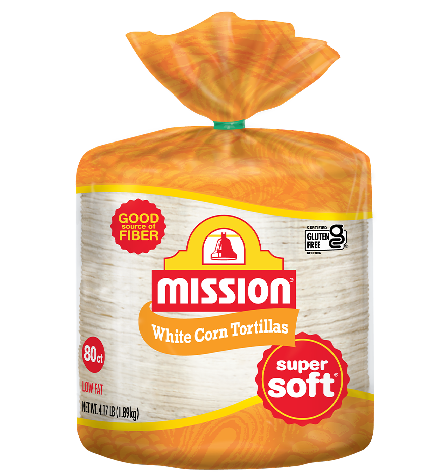 Extra Thin White Corn Tortillas front