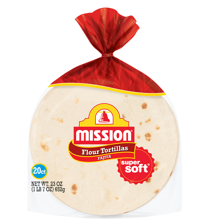 Mission Fajita Flour Tortillas packaging