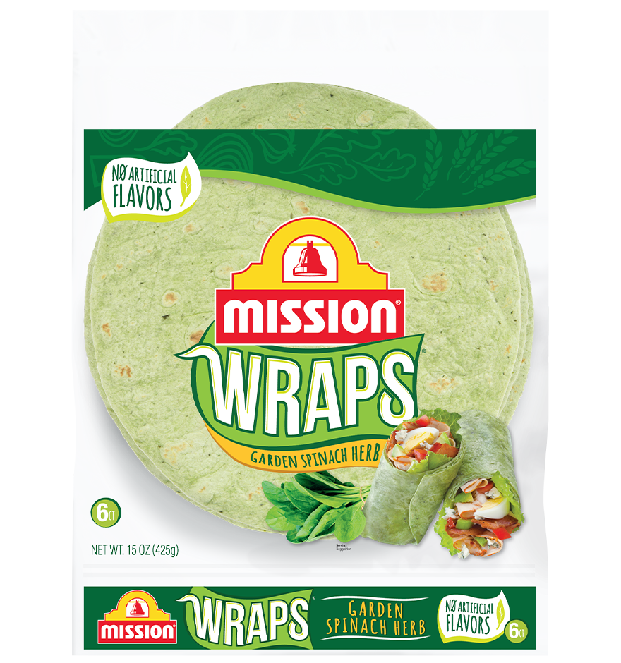 Garden Spinach Wraps front