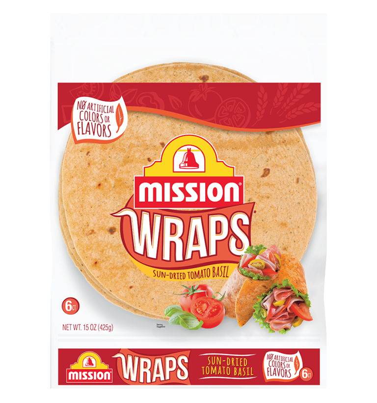 Sun Dried Tomato Basil Wraps Mission Foods