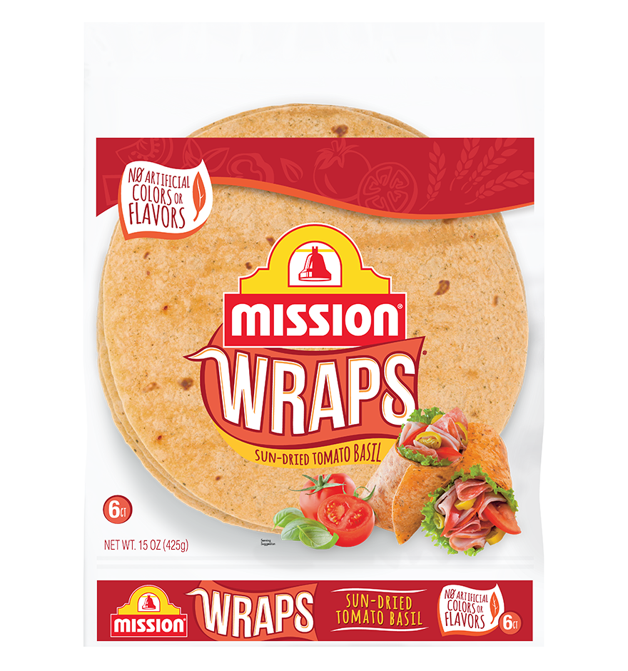 Sun Dried Tomato Basil Wraps front