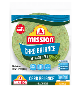 Carb Balance Spinach Wraps