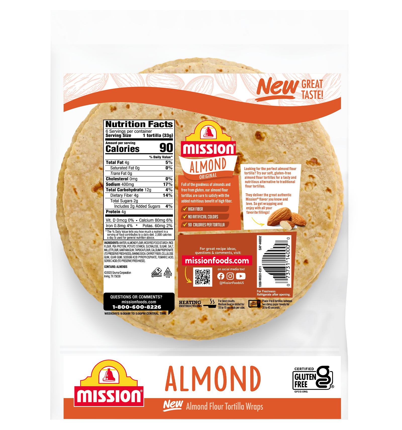 Almond Flour Tortillas Mission Foods