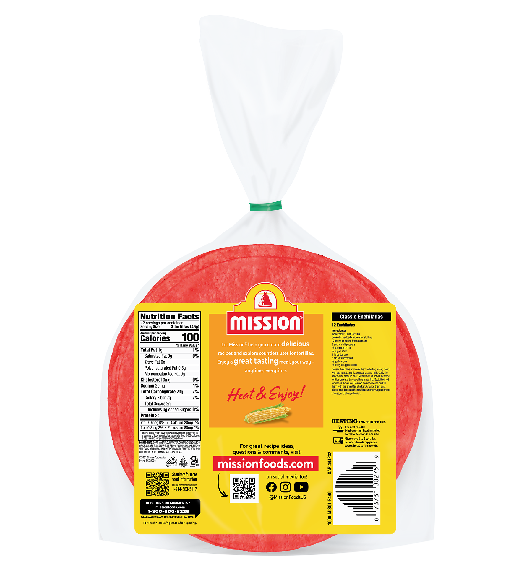 Red Corn Tortillas Mission Foods