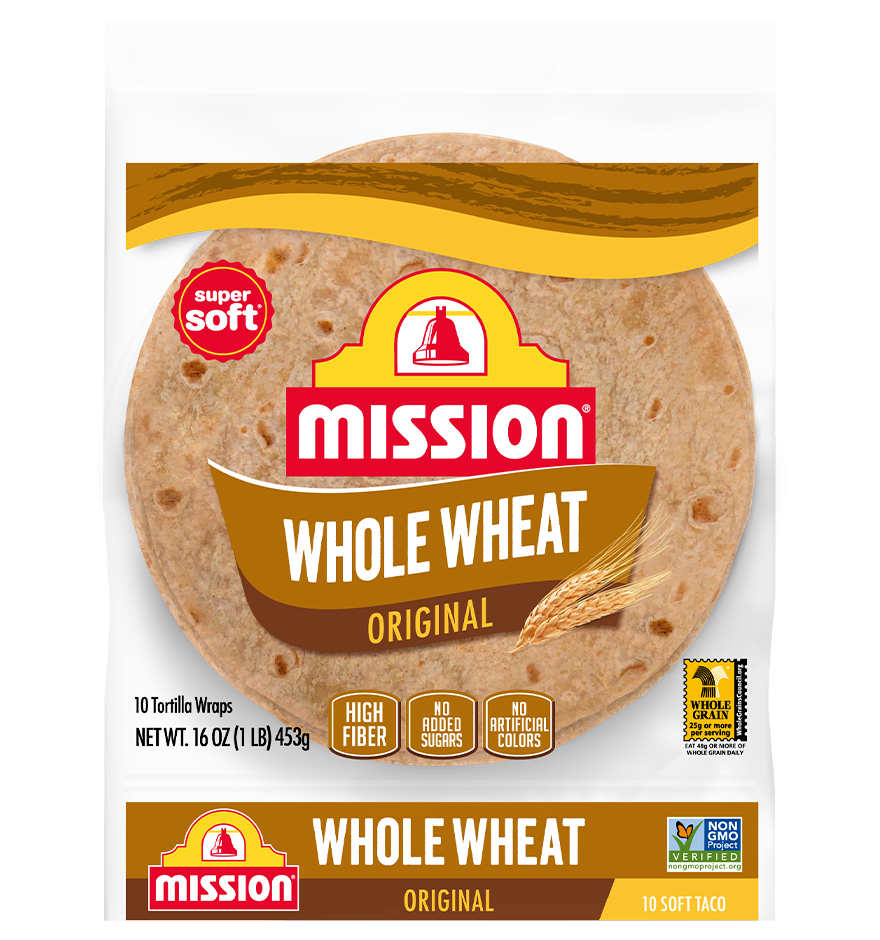 Soft Taco Whole Wheat Tortillas front
