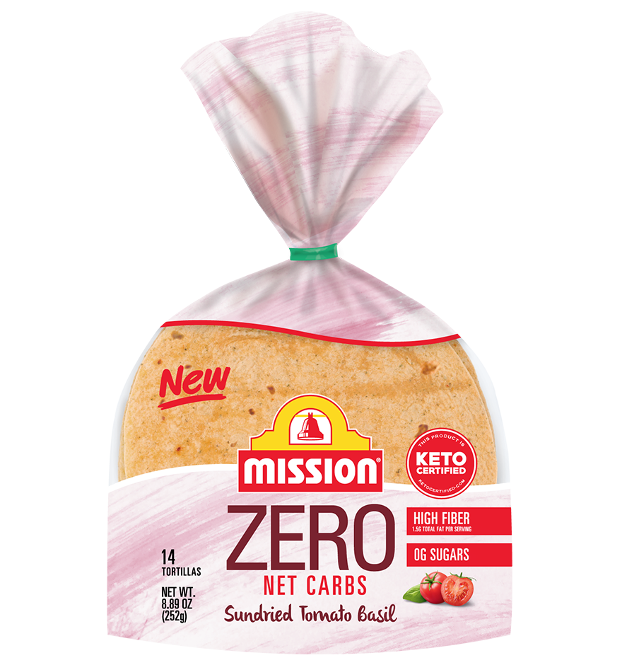 Zero Net Carb Tortillas Sun Dried Tomato Basil