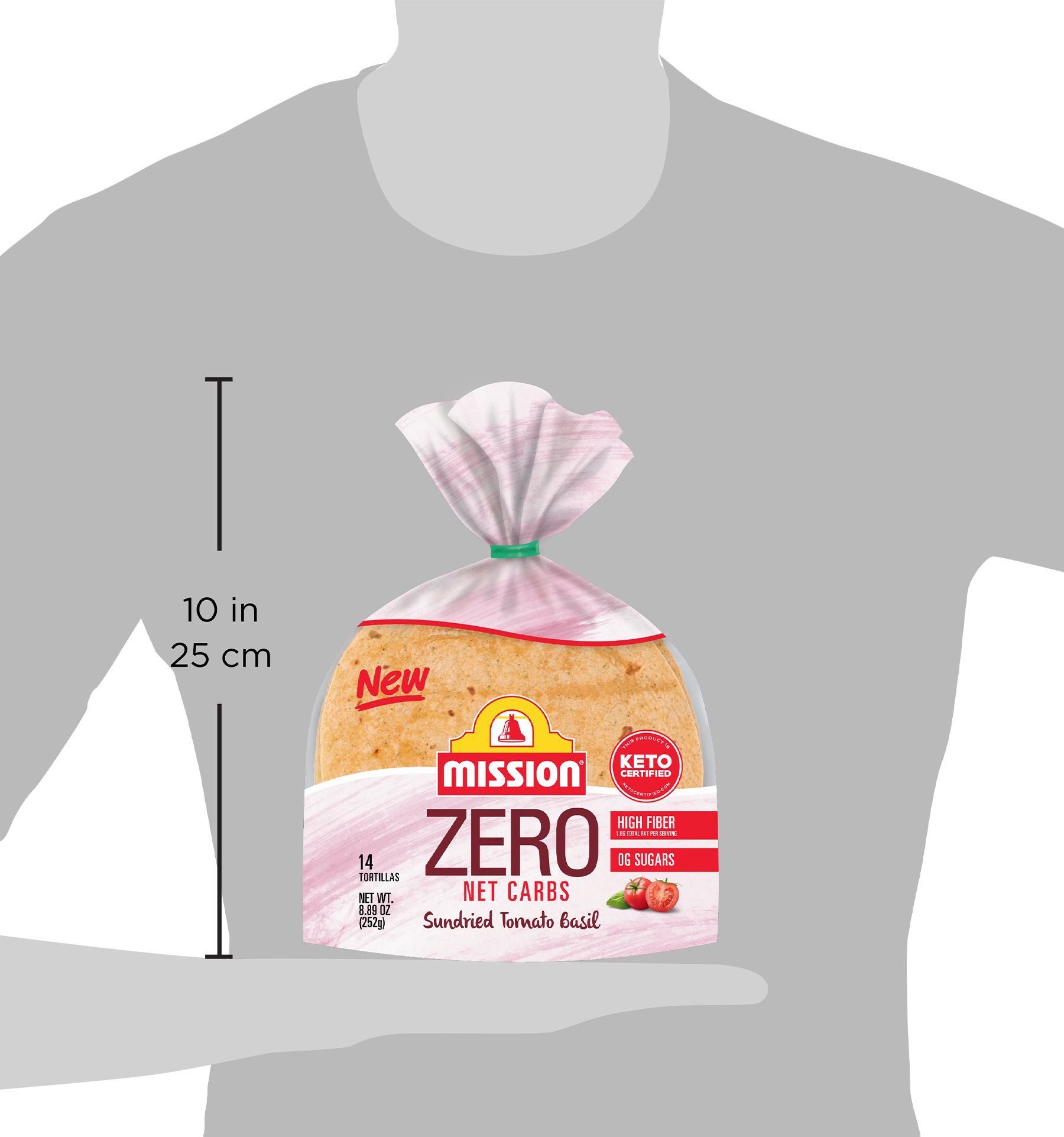 Zero Net Carbs Tortillas Sundried Tomato Basil Mission Foods