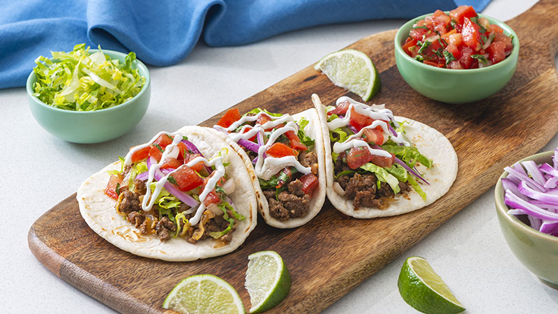 Keto Ground Beef Tacos dish