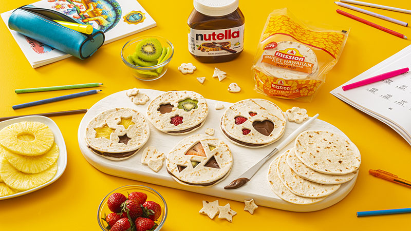 Fruity Cut-Out Tortilla Snacks dish